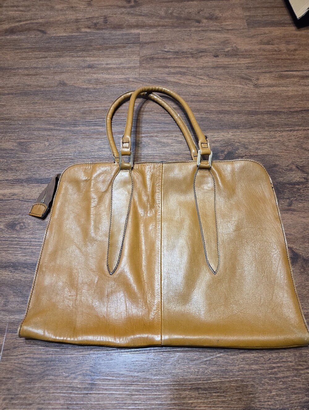Vintage Brown Leather Hand Made Hand Bag Purse